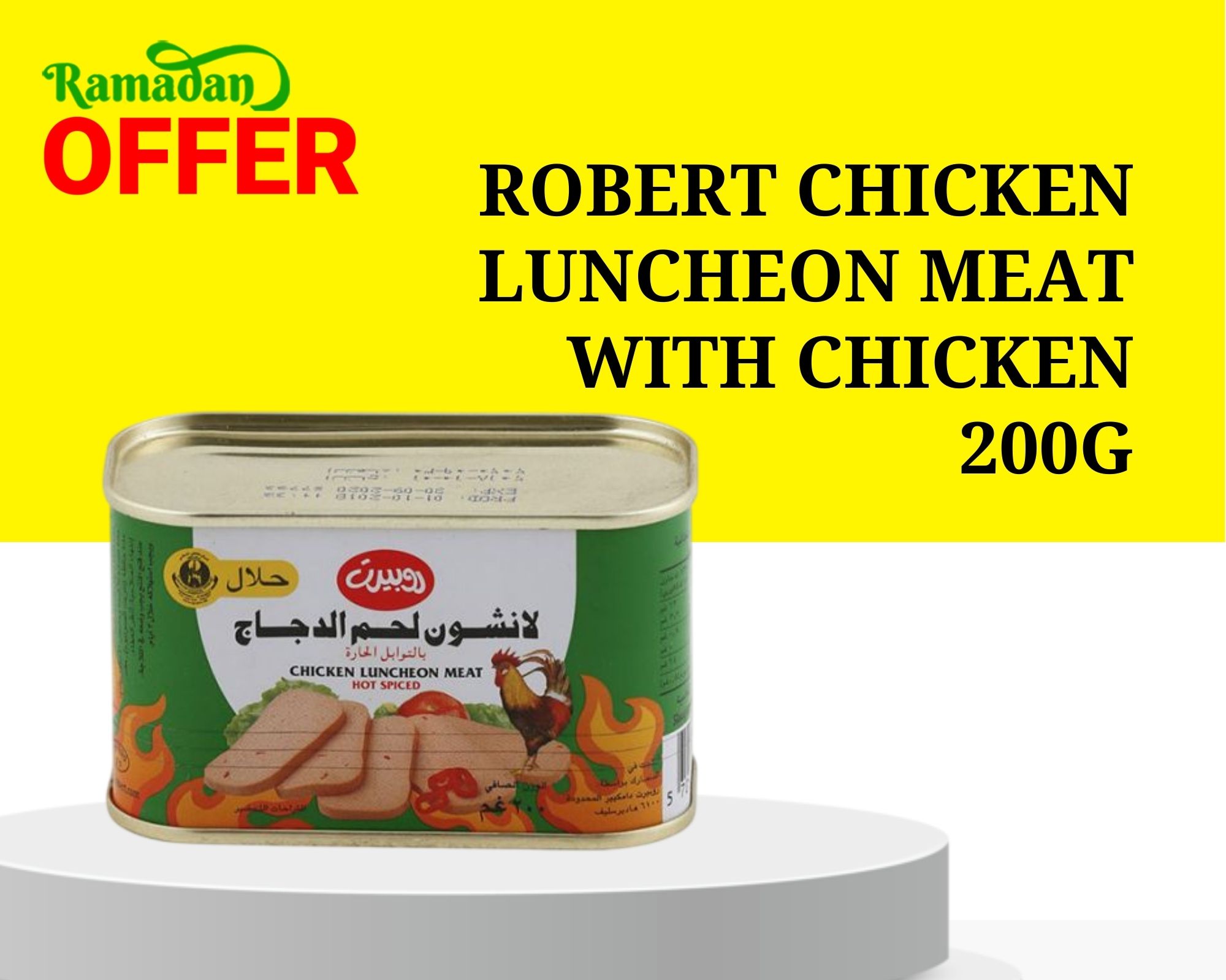 ROBERT CHICKEN LUNCHEON MEAT WITH CHICKEN 200G
