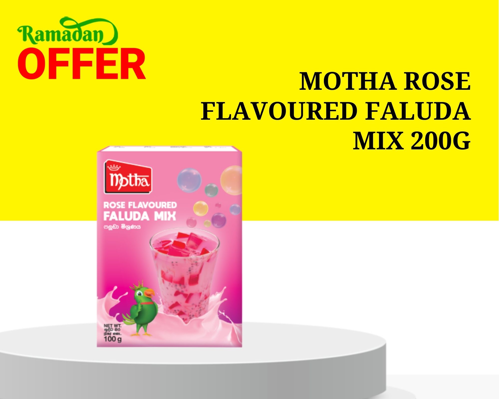 MOTHA ROSE FLAVOURED FALUDA MIX 200G