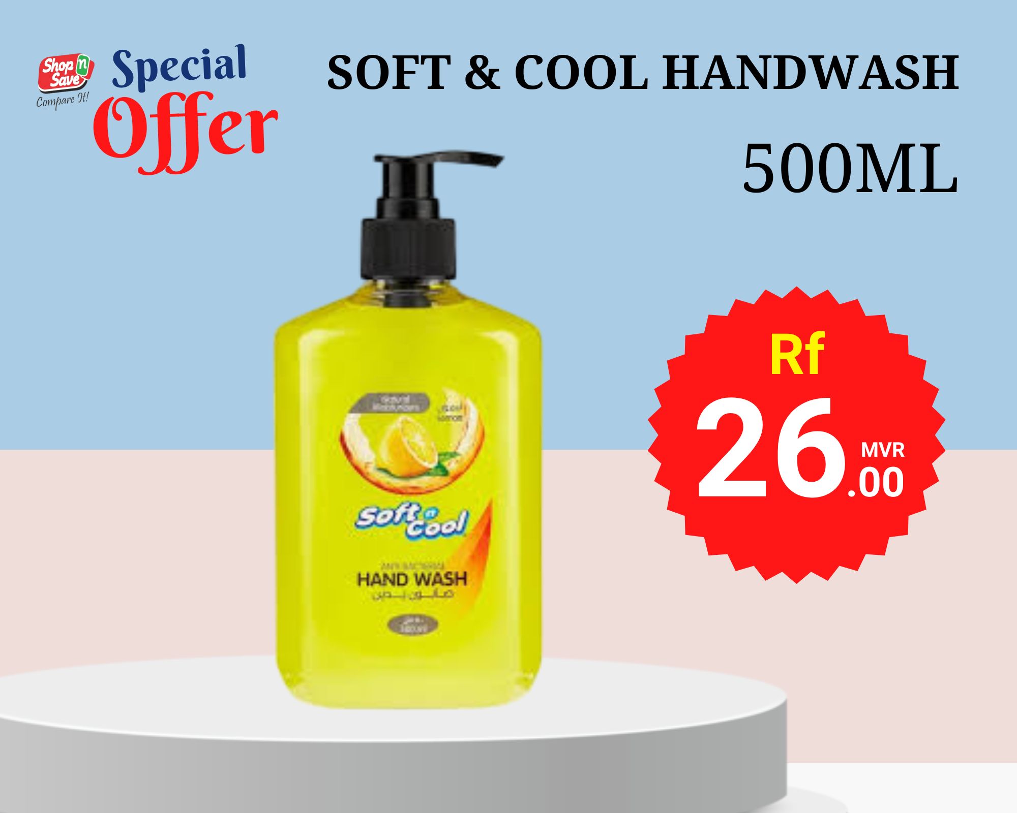 SOFT N COOL LEMON 500ML